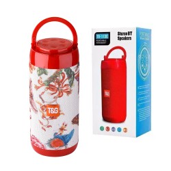 T&G WIRELESS BLUETOOTH SPEAKER BOX TG-113C TF CARD/U DISK/AUXILIARY/FM RADIO 4.2 RED FLOWER  T&G WIRELESS BLUETOOTH SPEAKER BOX TG-113C TF CARD/U DISK/AUXILIARY/FM RADIO 4.2 RED FLOWER